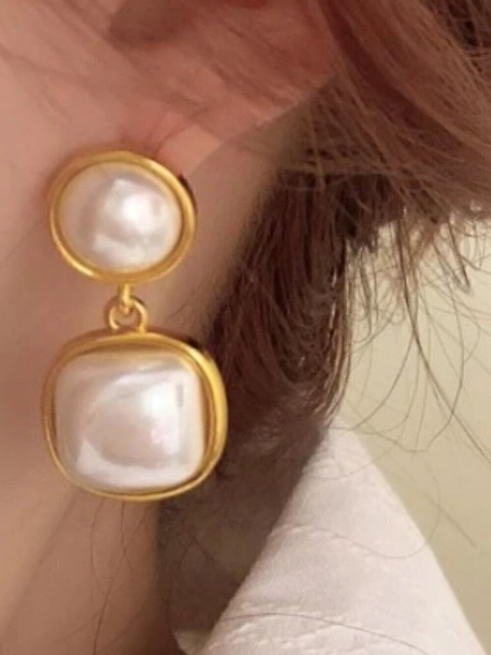 faux pearl drop earrings chic classic luxury